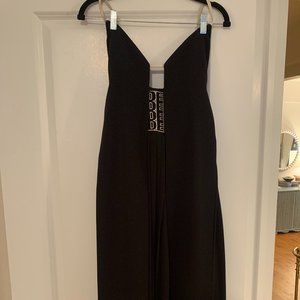 Alexander Wang Black Triangle Top Logo Dress - Size 8